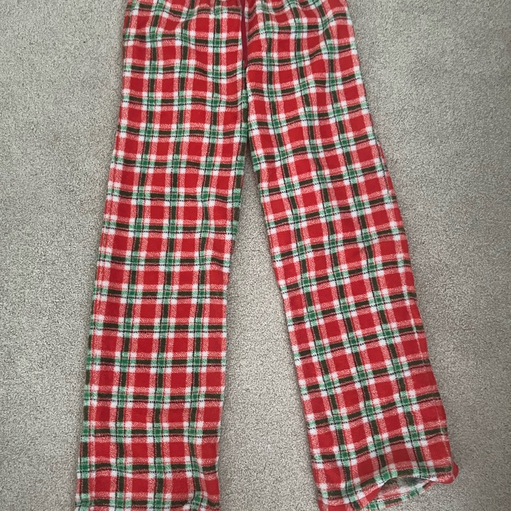 Just Love Kids Plaid Pajama Bottoms - Red, Green, and White